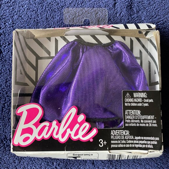 Barbie Mattel Doll Clothes Fashion Skirt metallic purple leopard lot of 3 in Box - Picture 7 of 8